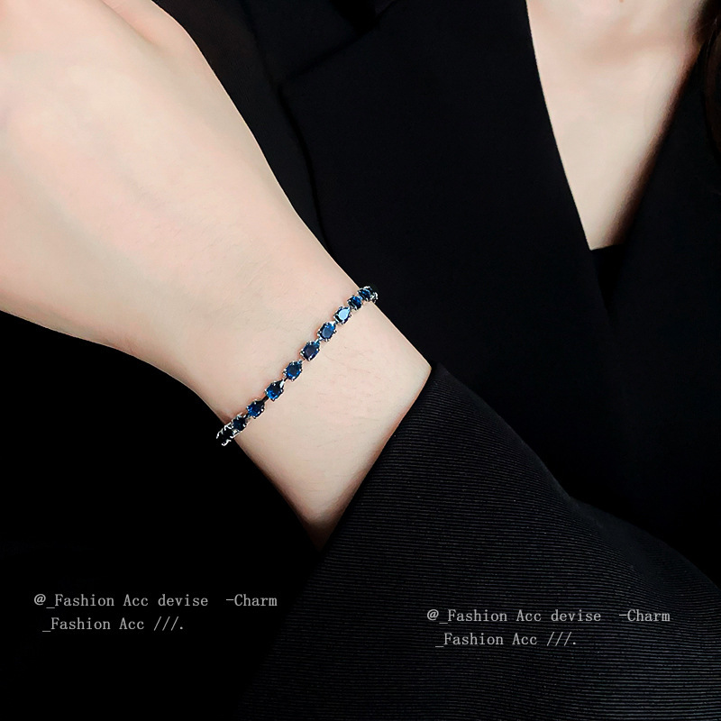 Water Drop Zircon Pull-Out Adjustable Bracelet, Fashionable, Simple, High-End Bracelet, Light Luxury, Versatile Bracelet