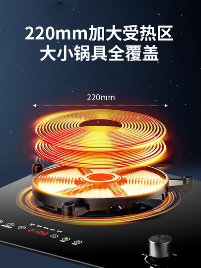 Royalstar Dual-Use Gas and Electric Stove, Built-In Gas Stove, Dual Stove, Household Induction Cooker, Integrated Gas and Electric Stove, Gas Stove