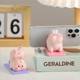 Genuine mobile phone holder new office desk decoration yoga pig resin crafts office goodies