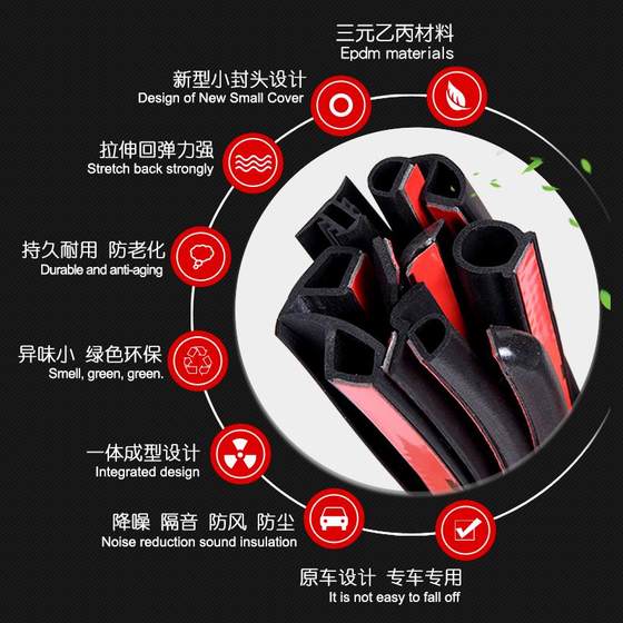 Geely Binyue Pro/Binrui Cool Boyue lxingyue lxingyue lxingyue 특수 자동차 도어 사운드 절연 스트립