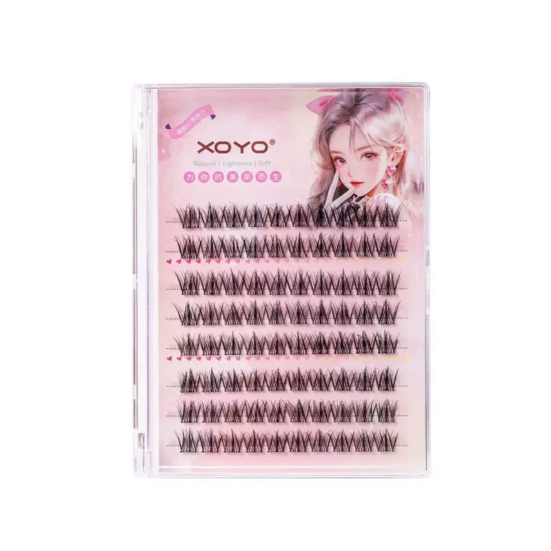 xoyo False eyelashes glue-free 5D mink eyelashes baby messy layers lazy natural trilogy simulation segmentation