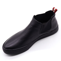 2022 autumn and winter new fashion trend casual leather shoes mens leather all-match slip-on mens shoes soft leather casual shoes
