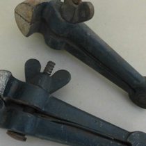 Eighties old goods hand vise large 50mm hand pliers special heavy-duty fixed clamping pliers nostalgic old tools