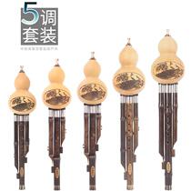 New Pint Hulusi Instrument in Affordable Playing Type Suit Cucutrie C Cut of B-tone DFG Tune Delivery Cover