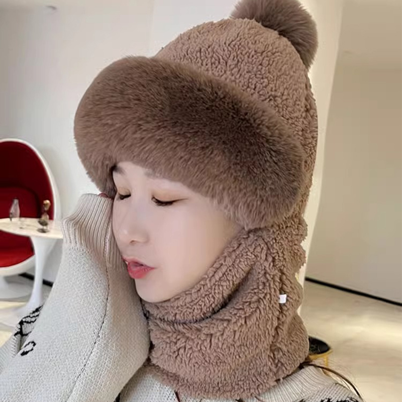 Cap Lady Winter 2023 New Warm Bike Windproof Mask Anti-Chill Thickening Neck neck Neck Collar Integrated-Taobao