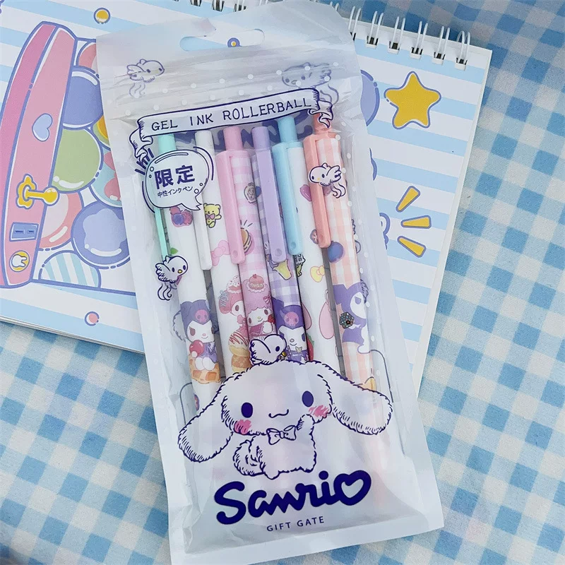 6ШТ kawaii Санрио нейтральная ручка Киннаморолл Май Мэдоли Куроми
