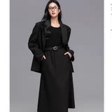 小野和子黑色西装半身裙长款券后69.9元包邮