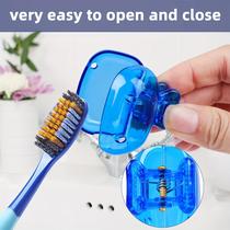 Home toothbrush storage clip portable travel toothbrush protective cap storage box portable toothbrush head protective jacket