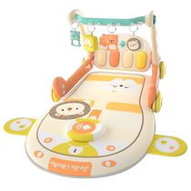 Pedal piano baby fitness stand newborn toddler 4 female baby 5 lying down to play 2 step 3 to 6 months 0-1 years old toy