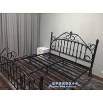 Factory promotion master simple modern European style bedroom iron double art bed suite 1 5 1 81 2 iron bed bed iron frame bed