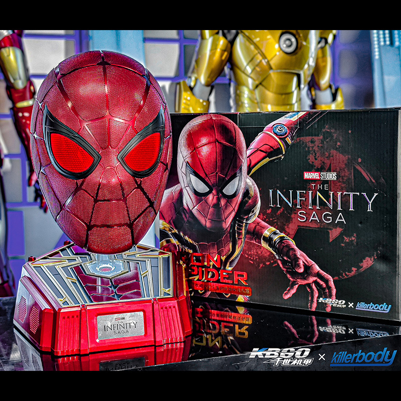 Killerbody Thousand-Year Mech Iron Spider-Man Helmet Marvel Official Collectible 1:1 Wearable Helmet