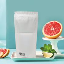 Disposable white film beverage packaging bag frosted juice ziplock bag hot and cold fruit tea milk tea plastic food bag