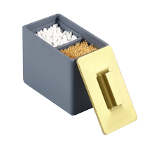 2023 new toothpick and floss two-in-one storage box creative high-end cotton swab box home high-end toothpick box customization