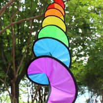 Colorful hairdryer rainbow windmill outdoor camping tent decoration Christmas atmosphere dynamic rotation