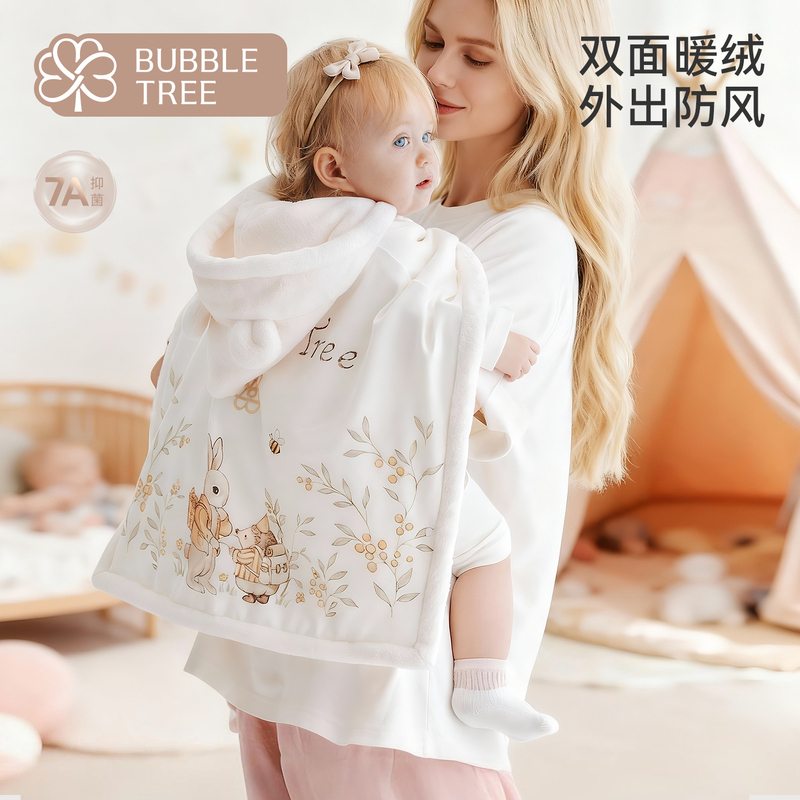 Bubbletree Baby Cape Windproof Thickened Shawl for Infants and Toddlers, Windproof Outdoor Cape for Young Girls Bubbletree Baby Cape Windproof Thickened Shawl for Infants and Toddlers, Windproof Outdoor Cape for Young Girls