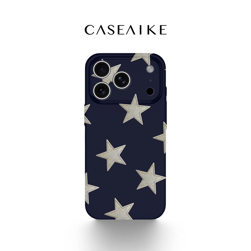 Five-Pointed Star Case Suitable for Apple 17 Pro Max Phone, iPhone 16 Magnetic Attraction, New Model for Women, Simple ins Style, 14 Stylish, 13/12 High-End Trendy Film Two-In-One 11 Anti-Drop Protective Case