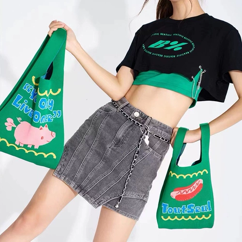 Трикотажная барсетка, сумка, подарок на день рождения, 20×35см