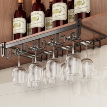 German imported punch-free red wine glass rack upside-down wine cabinet household hanging light luxury high-end goblet storage rack
