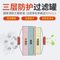Fire protection gas and smoke masks fire protection masks fire self-rescue respirators 3C certified household commercial high-rise escape