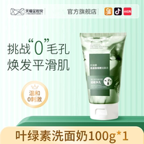 Chlorophyll Amino Acid Facial Cleanser to Remove Blackheads Shrink Pores Control Oil Deep Cleansing Only for Men and Women