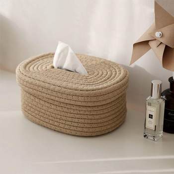 Creative nordic style tissue box cardboard box simple japanese rectangular household living room dining table napkin storage box