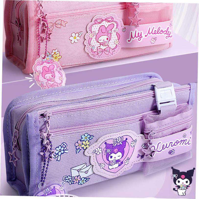 sanrio cartoon pencil case cinnamoroll kuromi pencilbag girlTaobao