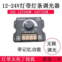 Low pressure 12V24VLED monochrome lamp with light strip Promise dimmer brightness switch Ming and dark manual knob light box