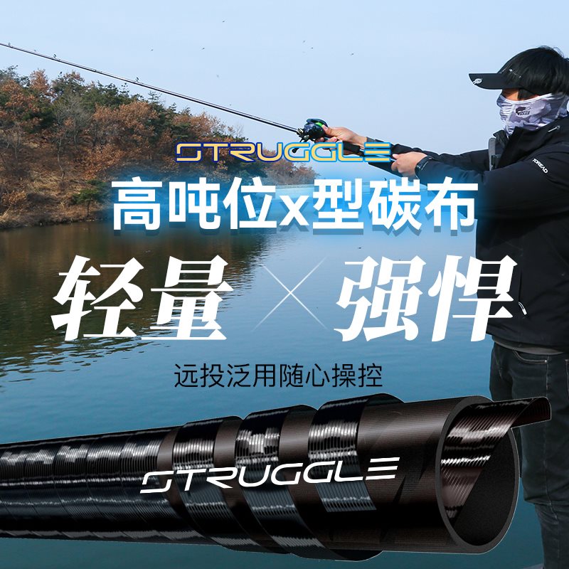 (618 years CUHK) Road Apole suit Gun Handle Drop Wheel Carbon Pan for Far Fishing Rod-Taobao