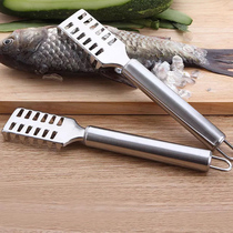 Stainless steel multi-functional scale scraper fish scale planer fish scale scraper stainless steel knife scaling planer fish killing knife fish killing