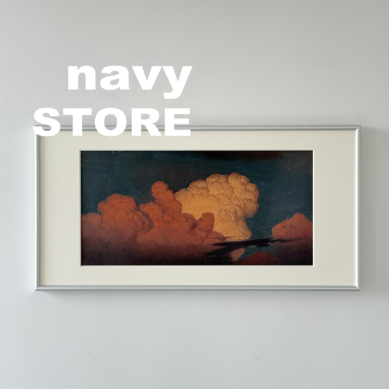 Navy Store【Watching the Clouds】Scenery Pattern Niche Modern Decorative Painting