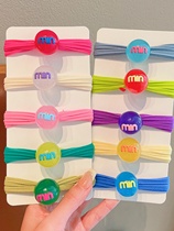 Childrens candy-colored headband for girls and babies towel ring that does not hurt hair girls hair elastic band hairband