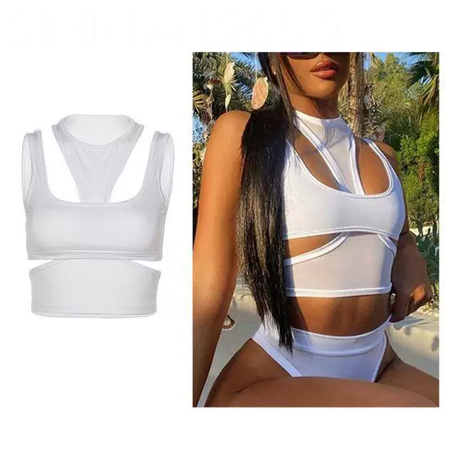 ЧЕРНЫЙ КОРСЕТ ТОП сексуальная готическая одежда spaghetti strap Crop to