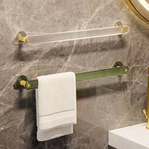 Dual-purpose simple punched and hooked Feiyuno punch-free and rain-proof zinc alloy towel light luxury storage rack