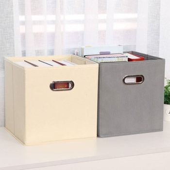 Uncovered storage box fabric storage box foldable large drawer type finishing box wardrobe clothes storage box