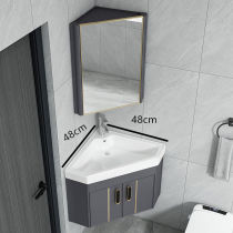 Triangular washbasin Terra-integrated washbasin Large Number of toilet Small family Mini hanging wall-style washbasin cabinet Composition