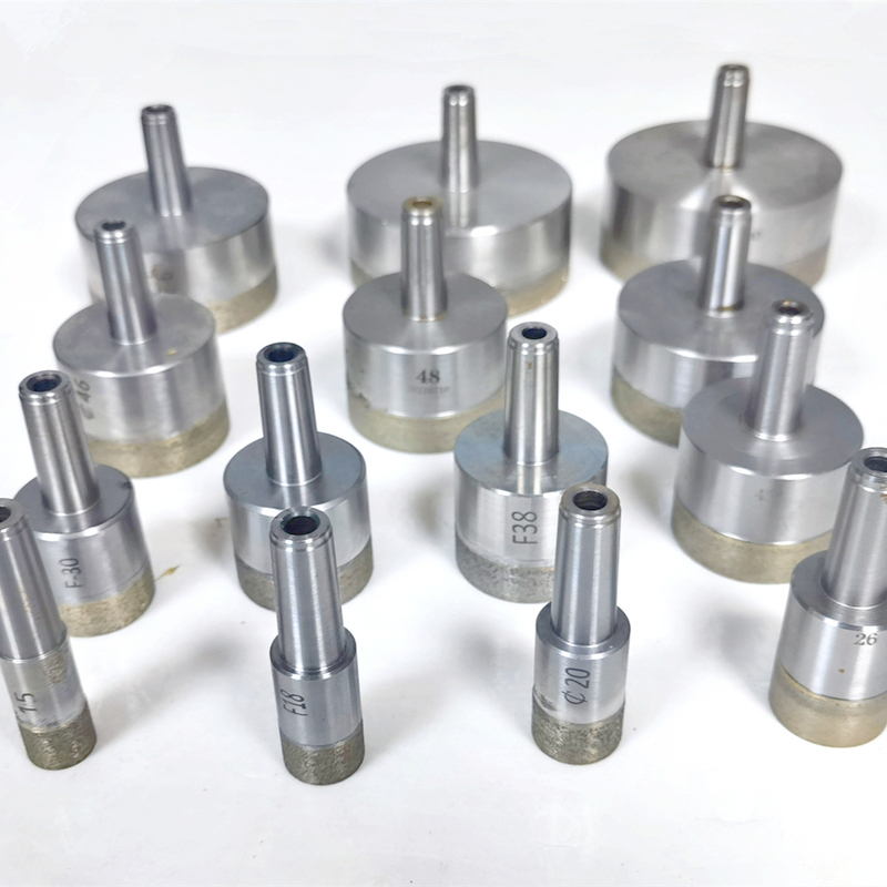 Glass Drilling Machine Drill Bit, Tapered Shank Drill Bit, Diamond Drill Bit, Bronze Drill Bit, Special for Hole Opening, Neat, Smooth, Fast Glass Drilling Machine Drill Bit, Tapered Shank Drill Bit, Diamond Drill Bit, Bronze Drill Bit, Special for Hole Opening, Neat, Smooth, Fast