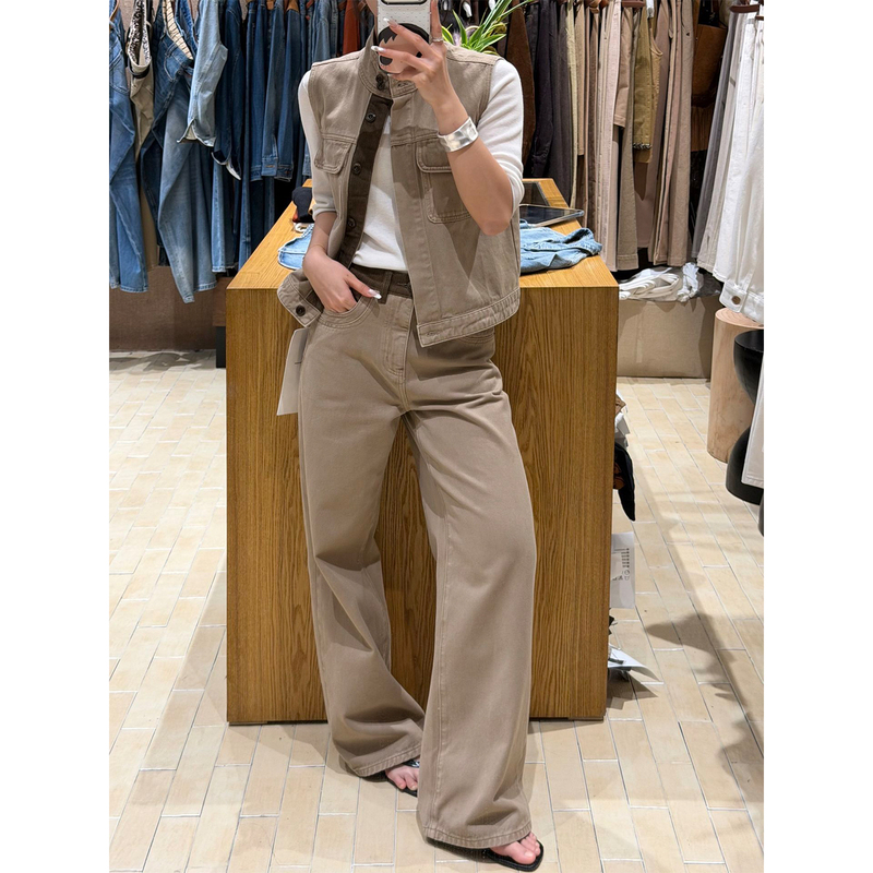 Old Money Style Retro Workwear Vest Suit for Women Early Autumn 2026 Fashionable Layered Cardigan Jacket Wide-Leg Pants Two-Piece Set Old Money Style Retro Workwear Vest Suit for Women Early Autumn 2026 Fashionable Layered Cardigan Jacket Wide-Leg Pants Two-Piece Set