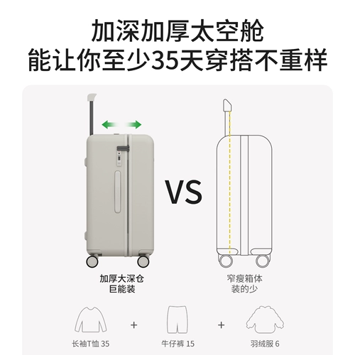 YORO Вместительный и большой чемодан, увеличенная толщина, 28 дюймов