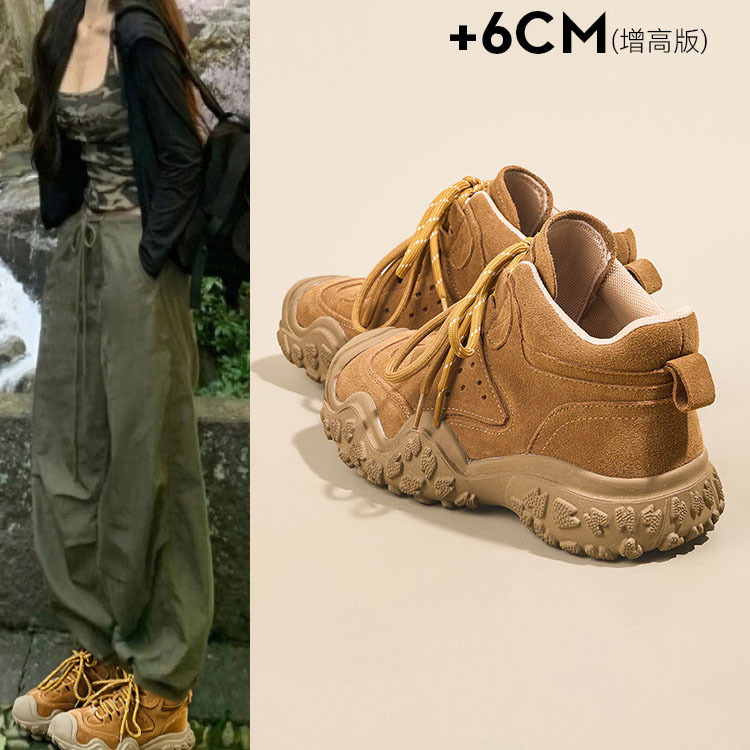 American Hiking Shoes, Non-Slip, Waterproof, Low-Cut Hiking Shoes, Outdoor Lightweight, Wear-Resistant Off-Road Shoes, Sports Thick-Soled Running Shoes