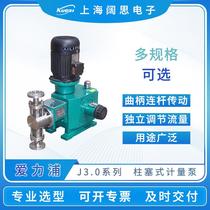 Plunger metering pump J 0 series 7 0~420L H flow SUS04 SUS16 high pressure pump