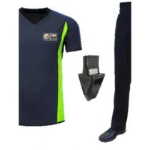 2024 World Championship New Style Gray Green Basketball Referee Suit Tops Pants High Waist Whistle