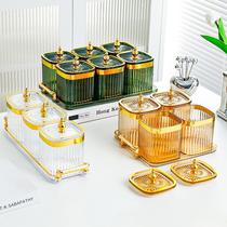 Light luxury seasoning jar ins style set seasoning jar household plastic seasoning box storage box kitchen supplies salt shaker bottle