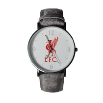 La marchandise officielle du Liverpool Club) Suede Cloth Minimalist Sports Casual Quartz Watch Football Fans