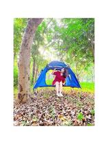 Camping off-the-ground tent outdoor camping double-layer folding rainproof fishing travel single thickening sun protection lift factory