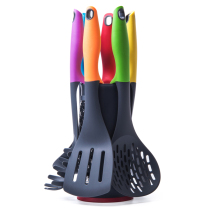Left home right kitchen high temperature resistant silicon nylon cooking spatula non-stick special spatula household spatula spoon soup spoon