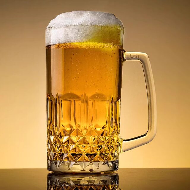 German Craft Beer Glass, Beer Bar Glass, Large Capacity Water Cup, Thickened Glass Cup, Household Wine Glass, Large Capacity