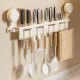 German Imported Kitchen Suction Cup Knife Holder Storage Rack Multi-Functional Wall-Mounted No-Drill Knife and Kitchenware Organizer