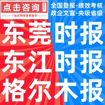 Dongguan Times Dongjiang Times Golmud Daily Newspaper Auction Public Tender Announcement Newspaper Statement