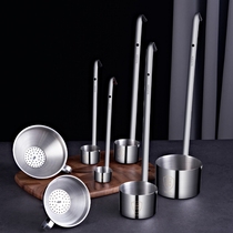German imported 304 stainless steel funnel wine maker 2259 wine lift set kitchen wine spoon oil spoon wine lift