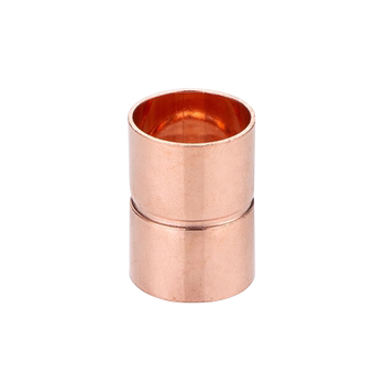 Copper direct thickened straight through copper pipe connection head